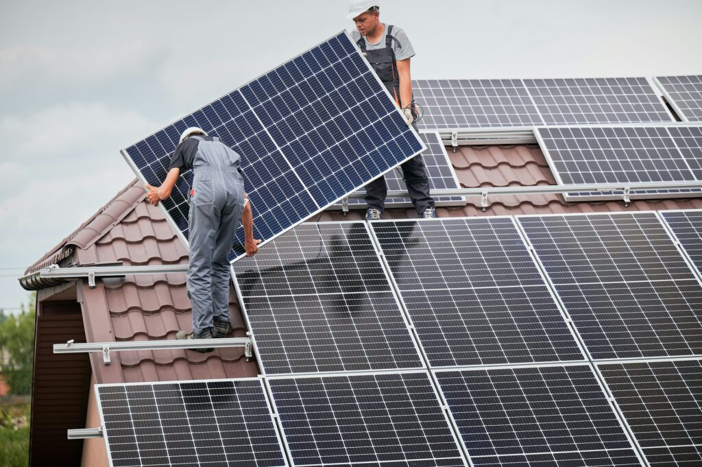 home solar panel installation